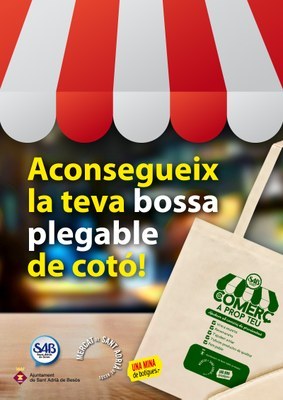 Repartiment de bosses de cotó plegables al Besòs