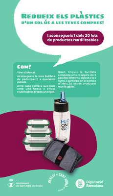 Sorteig de 20 lots de productes reutilitzables al Mercat Municipal