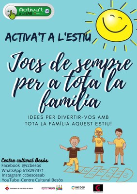 dimarts 28 de juliol: Jocs de sempre per a tota la família