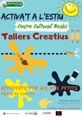 dijous 30 de juliol: Activitats creatives "com fer una titella"