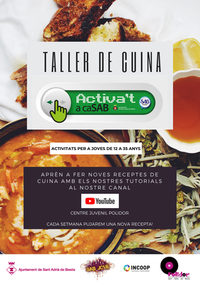 dilluns 19 d'octubre: Taller de cuina vegetariana "Bomba de mandonguilles"
