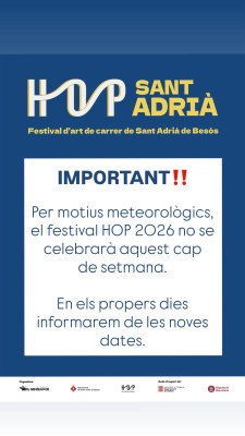 El HOP Sant Adrià 2026 no se celebrarà aquest cap de setmana per motius meteorològics