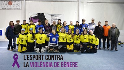 Partit d'hoquei per dir NO a la violència vers les dones