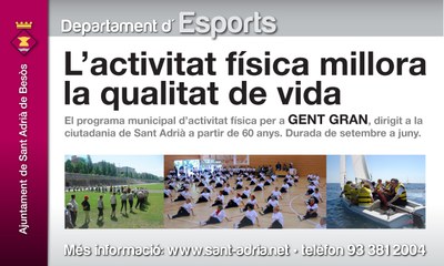 PROGRAMA MUNICIPAL  D'ACTIVITAT FÍSICA GENT GRAN