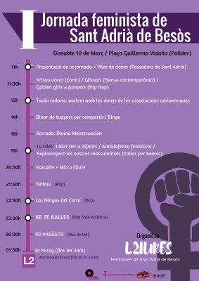 I Jornada Feminista de Sant Adrià del Besòs al Polidor