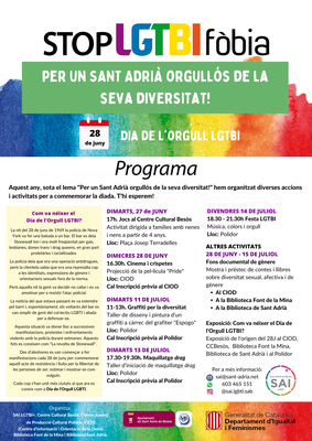 28 de juny. Dia de l'Orgull LGTBI
