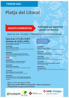 Comencen les activitats de tardor de la Jugatecambiental de la Platja del Litoral