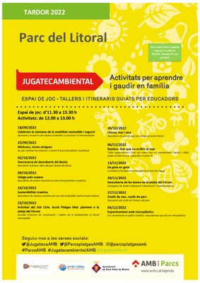 Comencen les activitats de tardor de la Jugatecambiental del Parc del Litoral