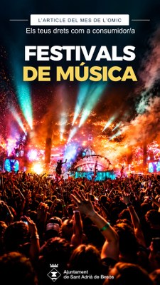 L’article del mes de l’OMIC: festivals de música, coneix els teus drets