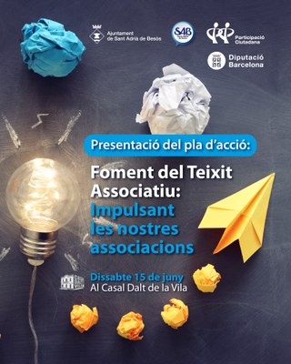 Presentació del Pla d'Acció pel foment de teixit associatiu: Impulsant les nostres associacions 