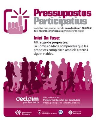 Èxit de propostes durant la primera edició dels Pressupostos Participatius
