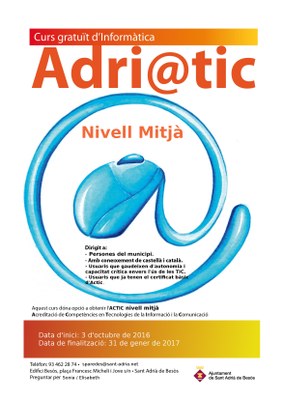 Curs gratuït d'informàtica (Adriatic nivell mitjà)