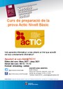 Nova Edició del curs de preparació de la prova Actic