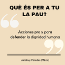 Ja li has donat resposta a la pregunta "Què és per a tu la Pau?"